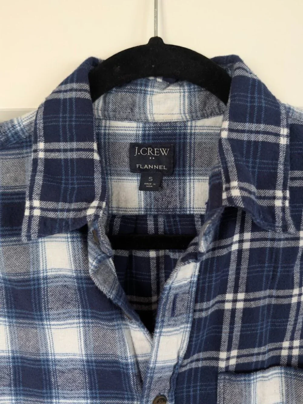 J. Crew Long-Sleeve Flannel Shirt, Men's Small